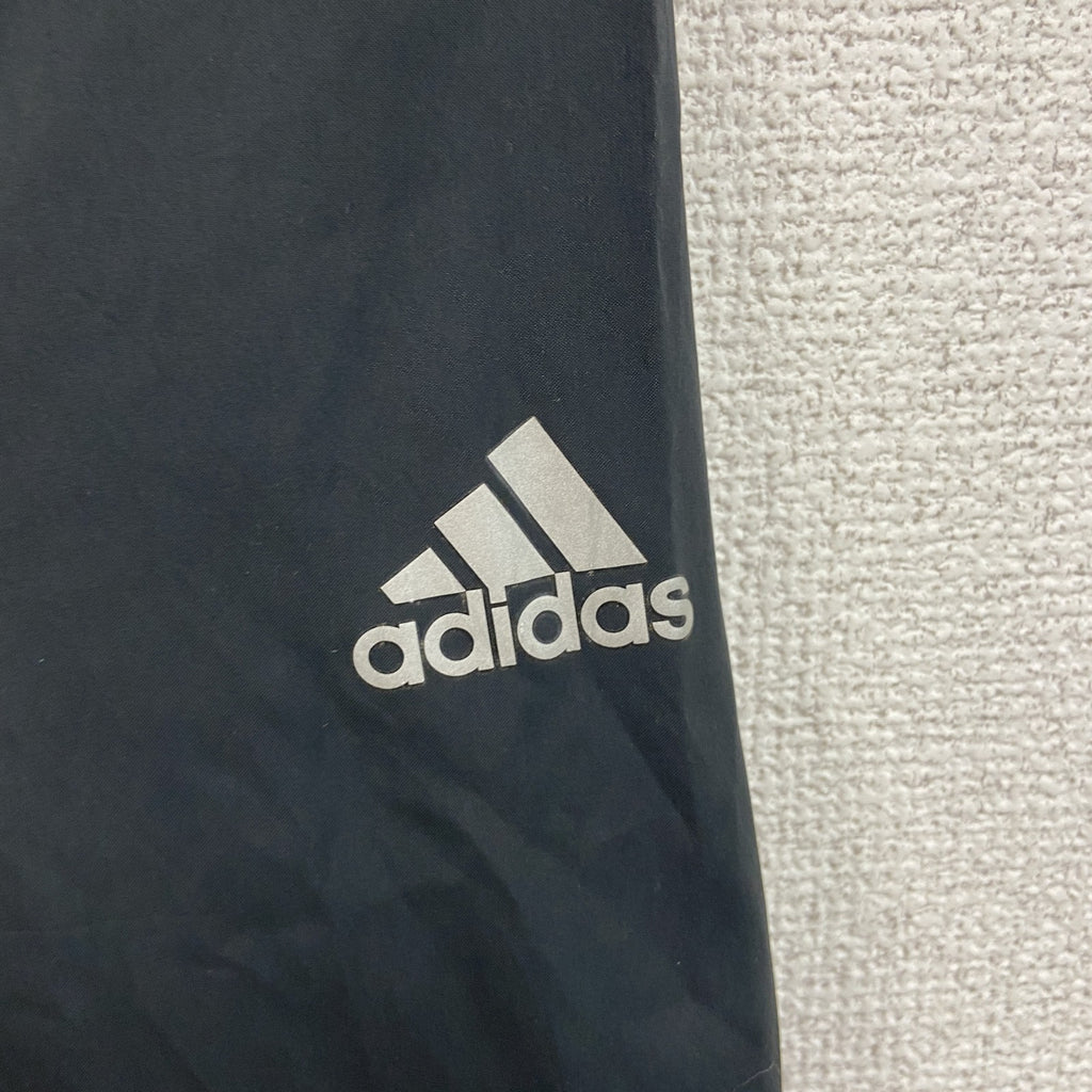 adidas　アディダス　ハーフジッププルオーバー　黒　ブラック　2XLサイズ　古着