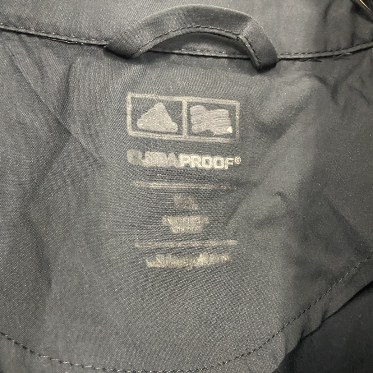 adidas　アディダス　ハーフジッププルオーバー　黒　ブラック　2XLサイズ　古着