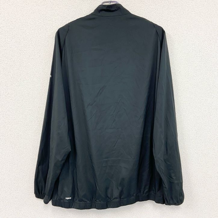 adidas　アディダス　ハーフジッププルオーバー　黒　ブラック　2XLサイズ　古着