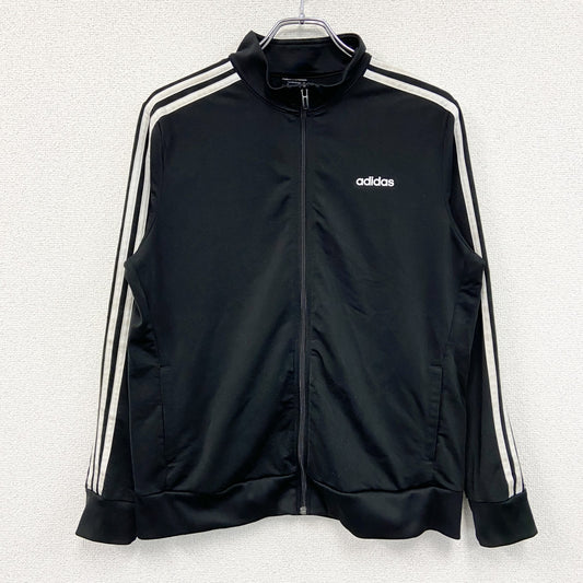 adidas　アディダス　フルジップトラックジャケット/ジャージ　黒　ブラック　XLサイズ