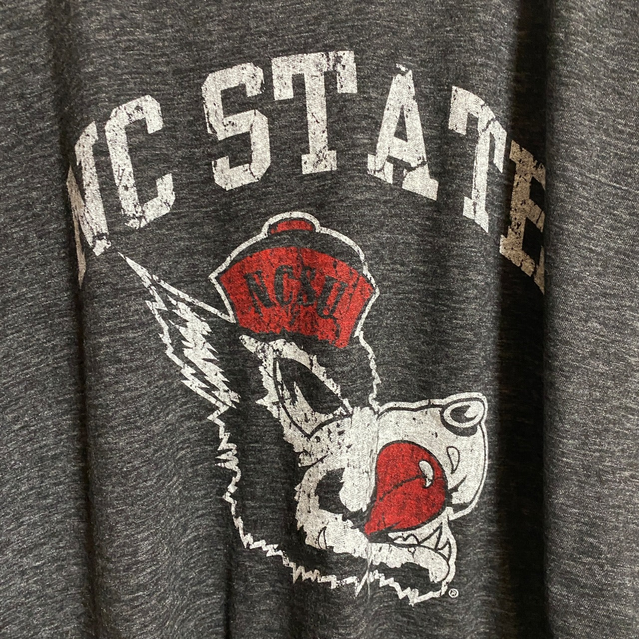 古着 used　Reserve　半袖カレッジプリントTシャツ　NC STATE　ノースカロライナ州立大学　グレー　Lサイズ