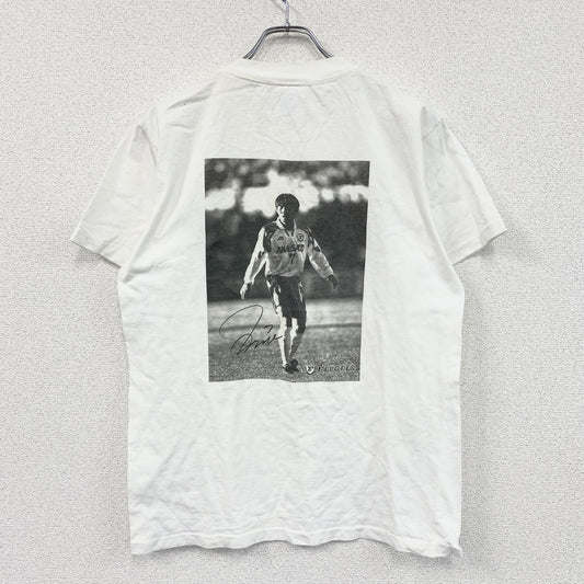 90s　United Sports　前園真聖　横浜フリューゲルス　半袖プリントTシャツ　白　ホワイト　Mサイズ