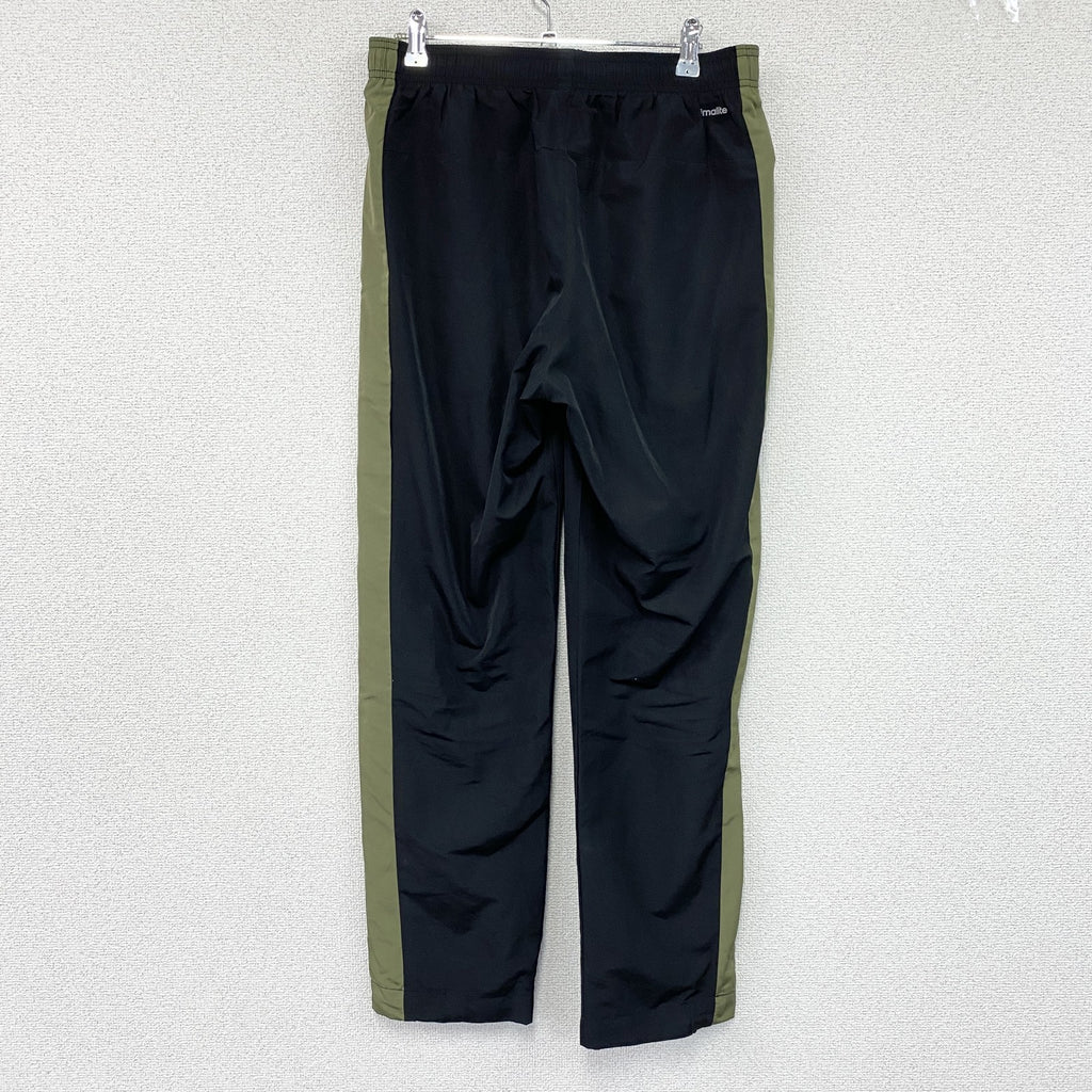 adidas　アディダス　ウィンドブレーカーパンツ　黒　ブラック　カーキ　Oサイズ メンズ ポリエステル 古着