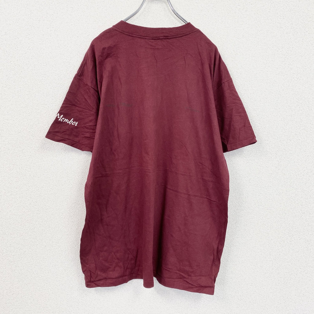 90s　ONEITA　オニータ　半袖プリントTシャツ　ヴィンテージ　シングルステッチ　ボルドー　XLサイズ　古着