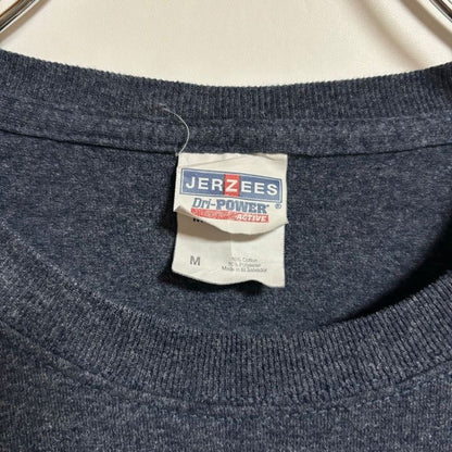 古着 used　JERZEES　ジャージーズ　半袖クルーネックTシャツ　バックプリント　競馬　マリー州　グレー　春夏服　Lサイズ