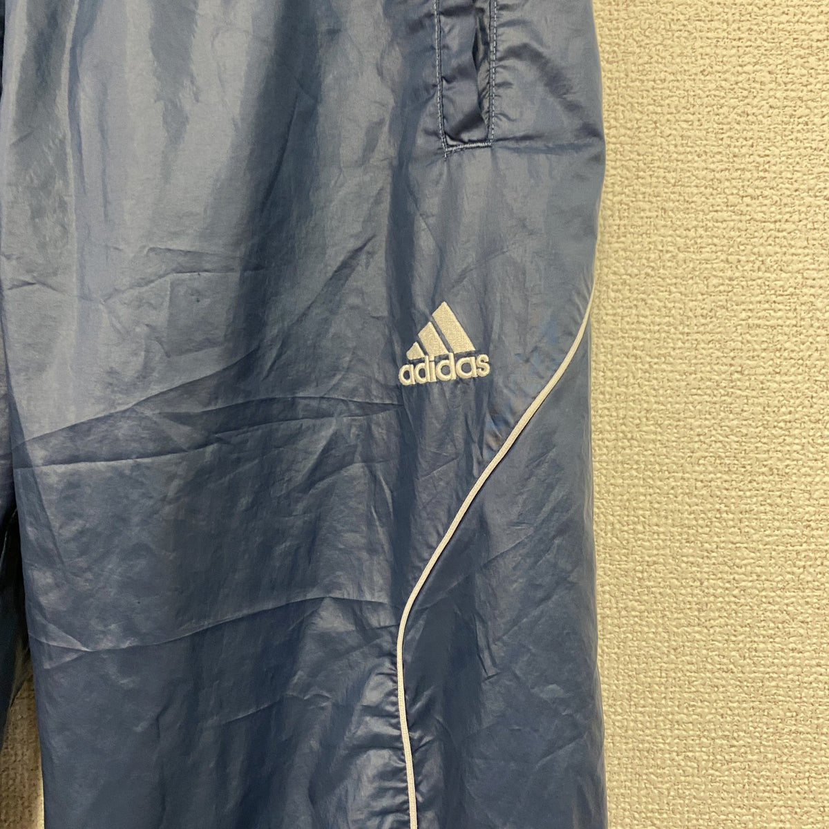 adidas　アディダス　ウィンドブレーカーパンツ　紺　ネイビー　古着