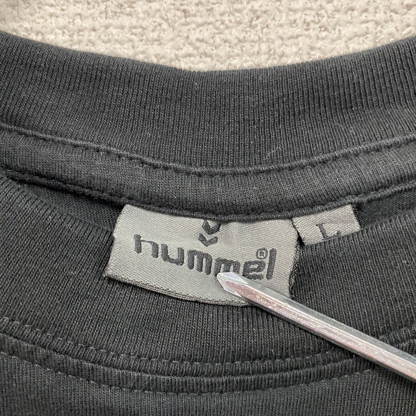 hunnel　ヒュンメル　トーマスシュワルツ　半袖プリントTシャツ　サッカー　黒　ブラック　Lサイズ