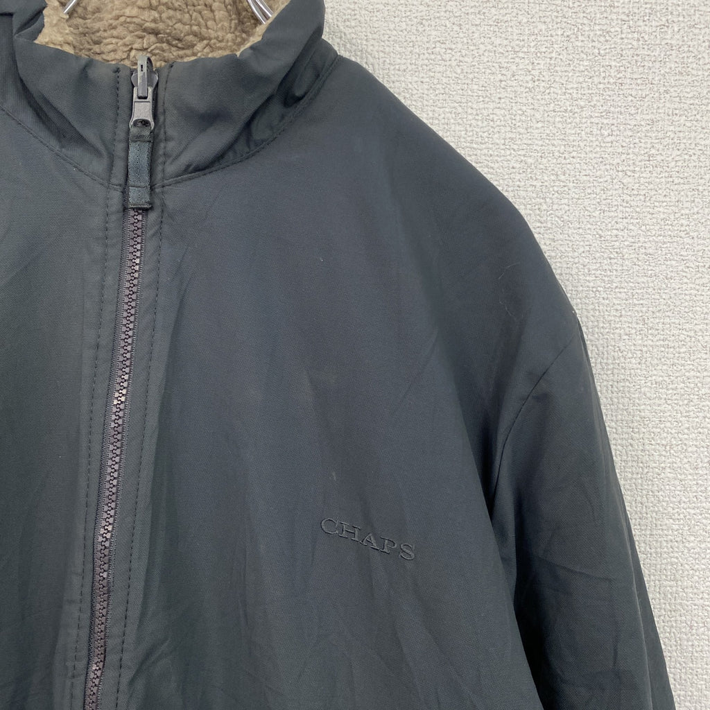 CHAPS　チャップス　ラルフローレン　フルジップジャケット　ボアライナー　グレー　灰色　Mサイズ　古着