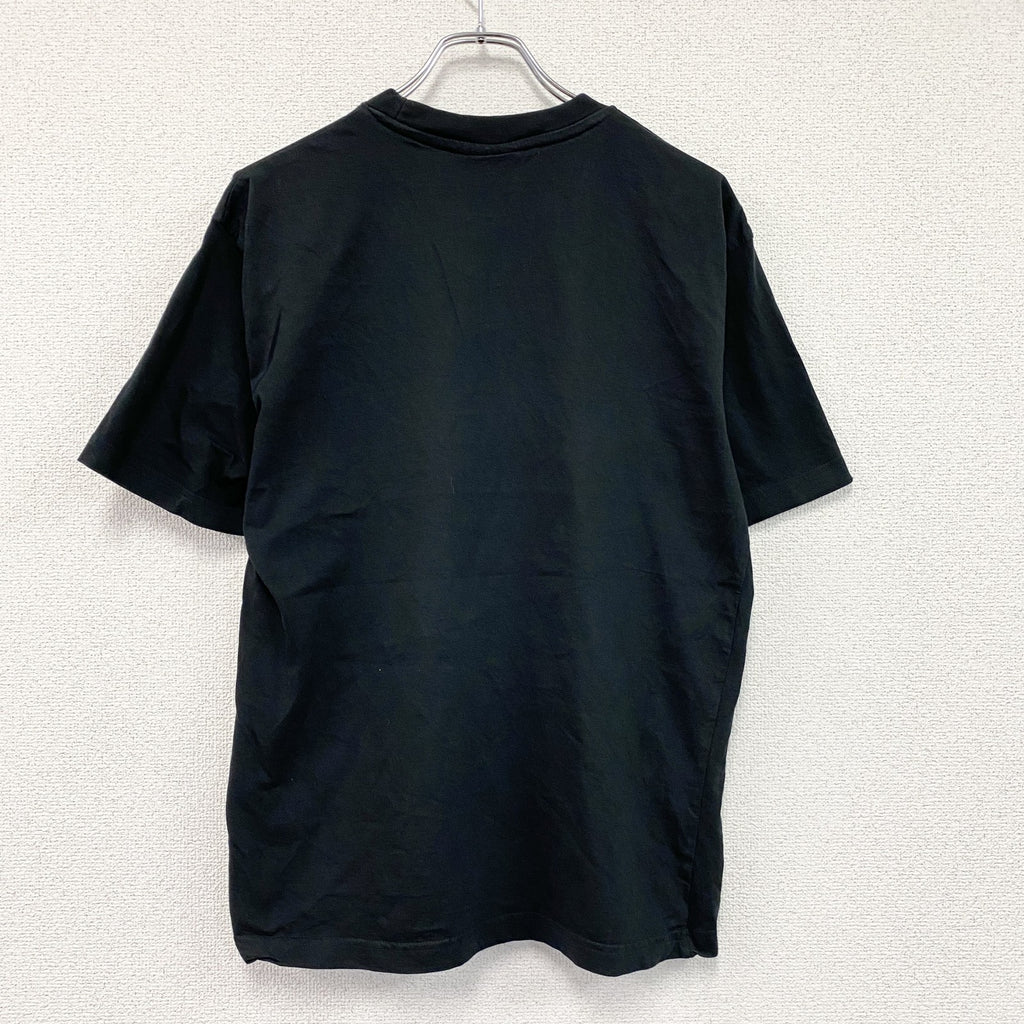 hunnel　ヒュンメル　トーマスシュワルツ　半袖プリントTシャツ　サッカー　黒　ブラック　Lサイズ　古着