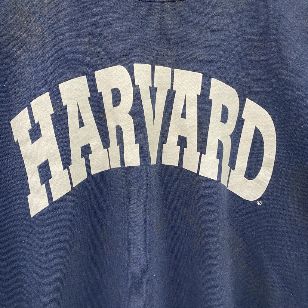 90s　United Sports　スウェット/トレーナー　HARVARD　アーチプリント　紺　ネイビー　Lサイズ ヴィンテージ スウェットトップス メンズ コットン 古着