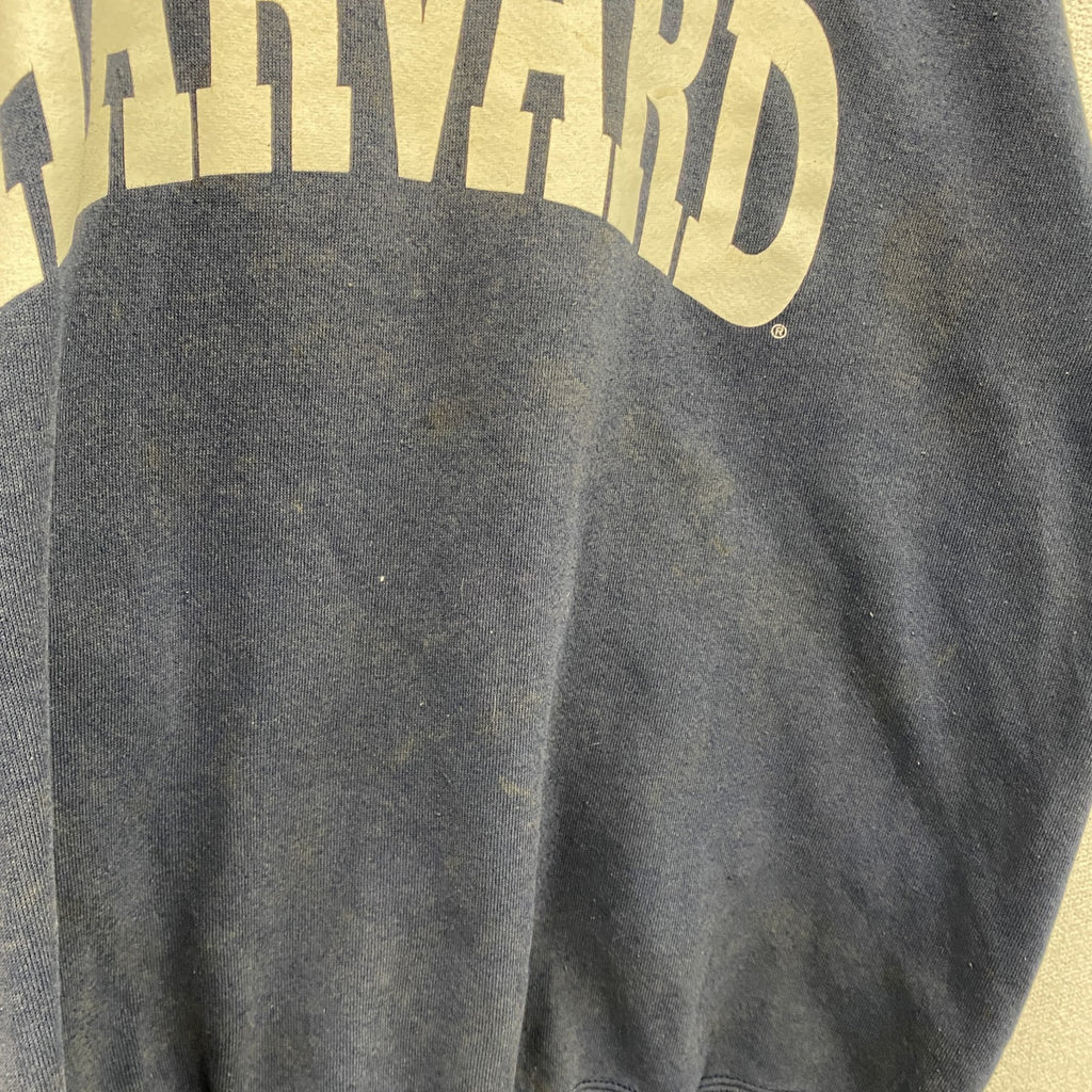 90s　United Sports　スウェット/トレーナー　HARVARD　アーチプリント　紺　ネイビー　Lサイズ ヴィンテージ スウェットトップス メンズ コットン 古着