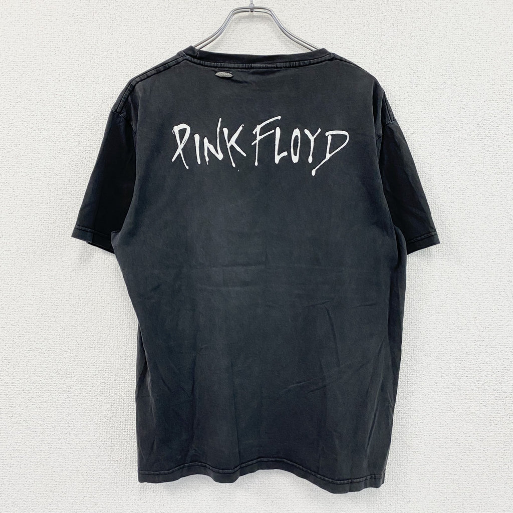 00s　Pink Floyd　ピンクフロイド　半袖プリントTシャツ　バンドT　フェード　黒　ブラック　Lサイズ　　古着