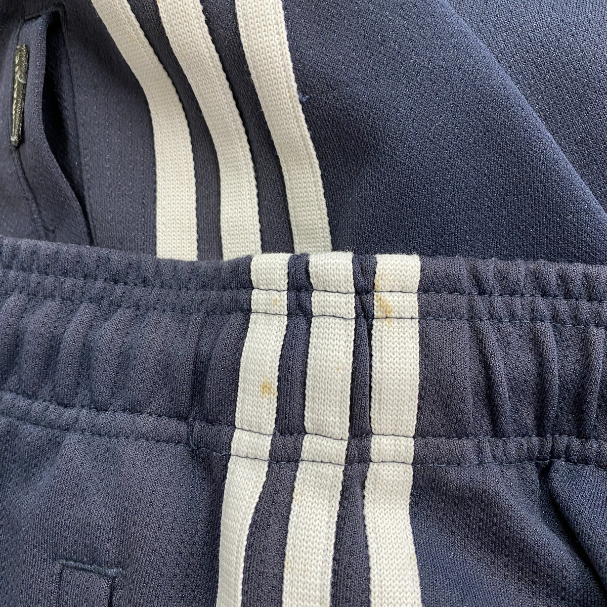 adidas　アディダス　CLIMALITE　トラックパンツ/トレーニングパンツ　紺　ネイビー　Mサイズ　古着