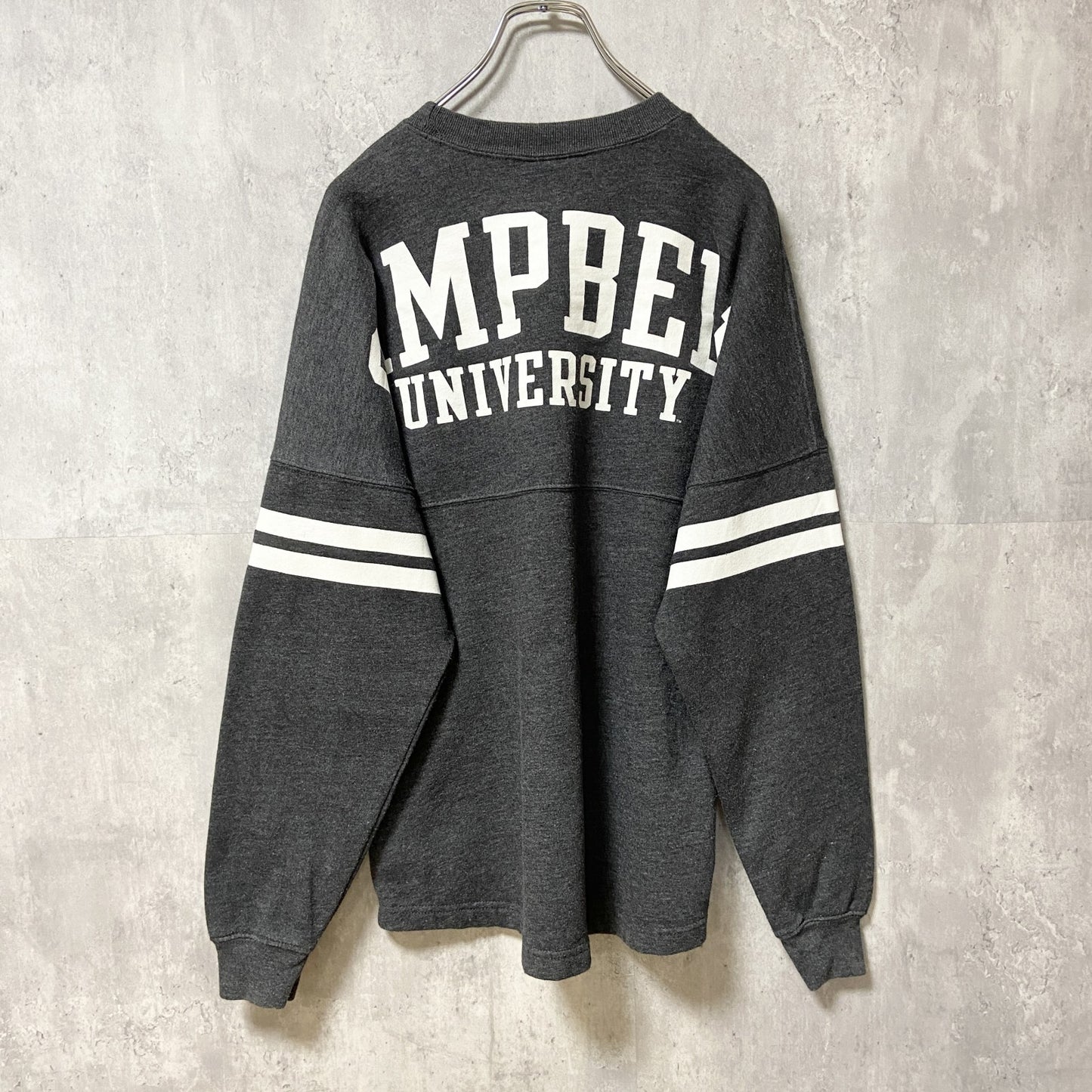 古着 used　REDSHIRT　長袖カレッジプリントスウェット　トレーナー　バックプリント　CAMPBELL　大学　Mサイズ