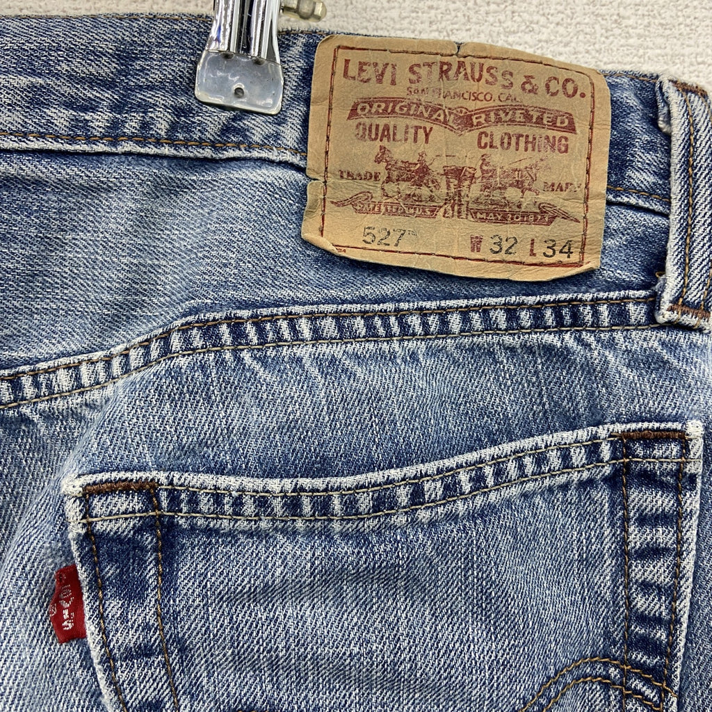 Levi's　リーバイス　Low Boot Cut　523　デニムパンツ/ジーンズ　ジップフライ　インディゴ　W32サイズ　古着