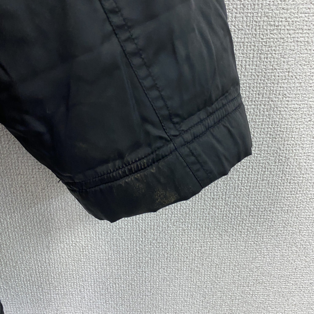 90s　NIKE　ナイキ　モッズコート　ベンチコート　中綿入り　ヴィンテージ　スウッシュ　黒　ブラック　Lサイズ　古着