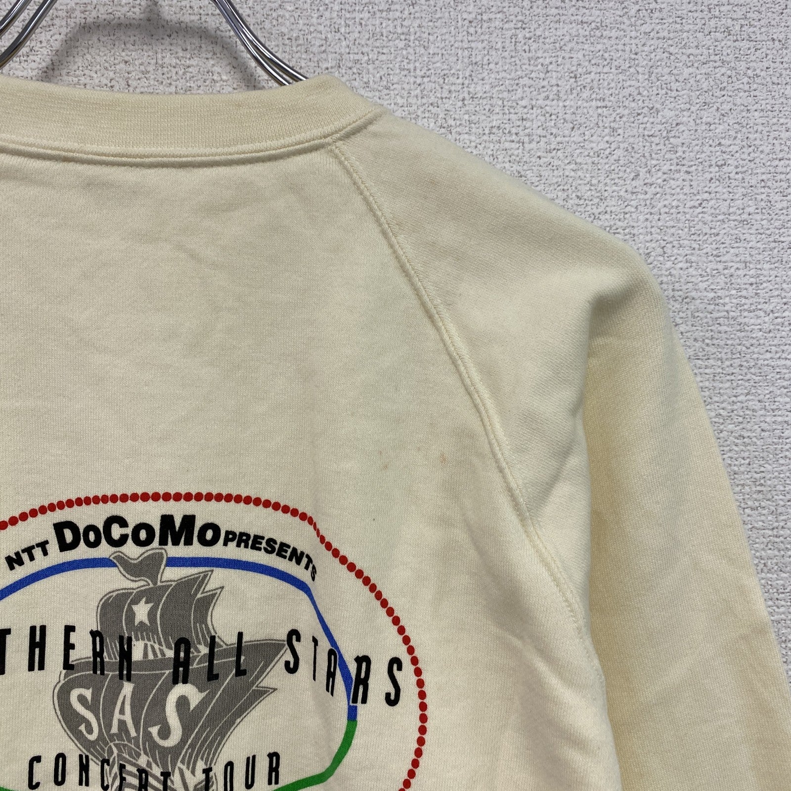 90s　NTT DOCOMO　サザンオールスタース　桑田佳祐　歌う日本シリーズ　企業　スウェット/トレーナー　アイボリー　Fサイズ