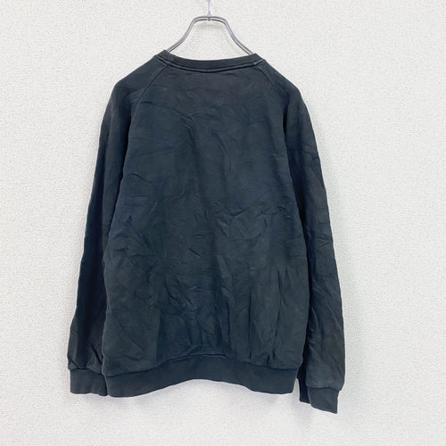 00s　adidas　アディダス　スウェット/トレーナー　ヴィンテージ　パフォーマンスロゴ　黒　ブラック　XLサイズ　古着