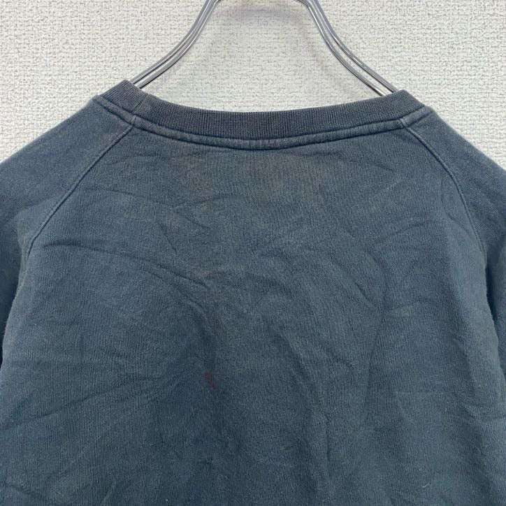 00s　adidas　アディダス　スウェット/トレーナー　ヴィンテージ　パフォーマンスロゴ　黒　ブラック　XLサイズ　古着