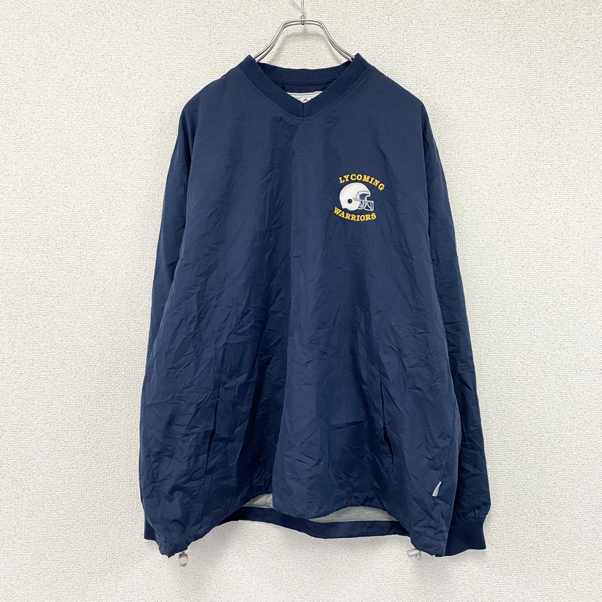 PREGAME ATHLETICS　プルオーバージャケット　紺　ネイビー　Mサイズ ウインドブレーカー ナイロンアウター メンズ 古着