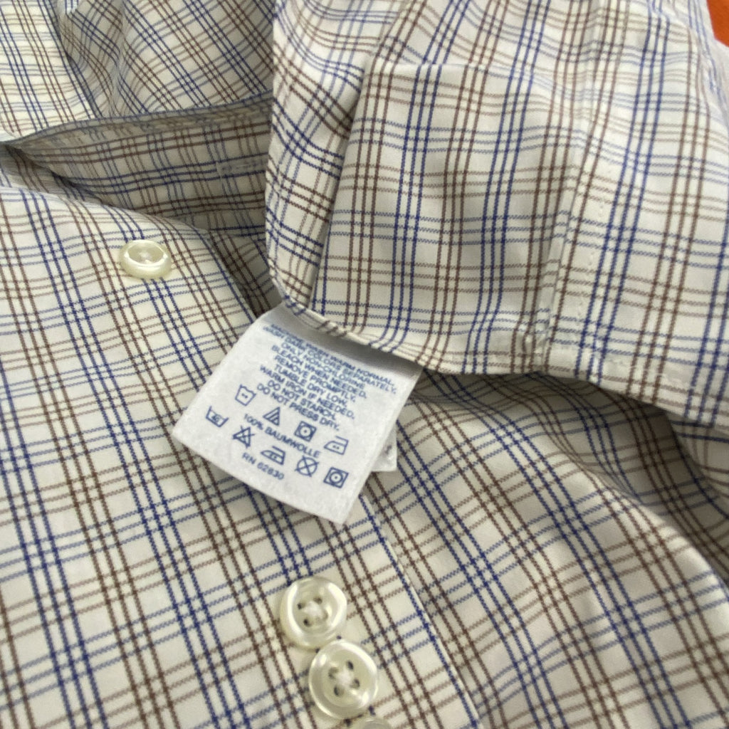 LAND’S END　ランズエンド　長袖シャツ　チェック柄　16・33サイズ　古着