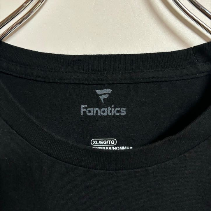 古着 used　Fanatics　半袖プリントTシャツ　アメフト　スーパーボウル　アトランタ　黒　ブラック　春夏服　XLサイズ