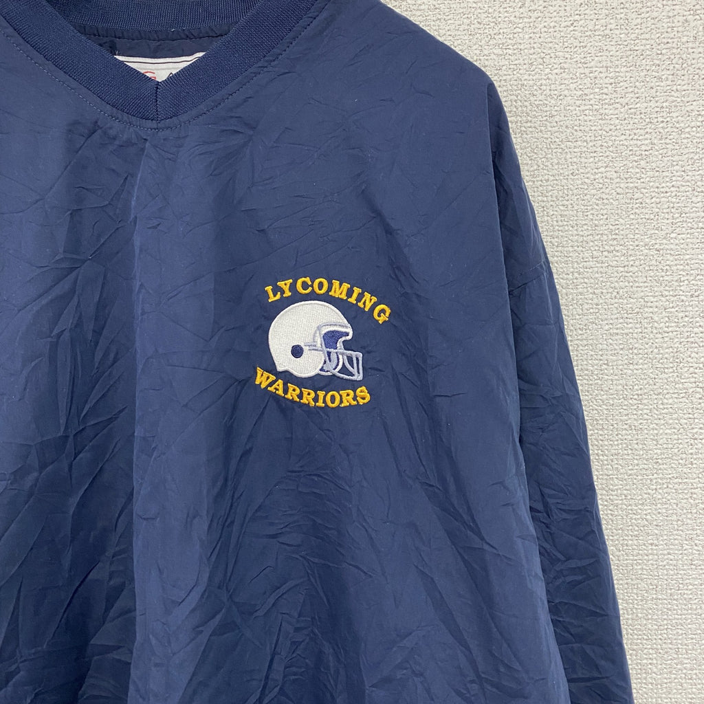 PREGAME ATHLETICS　プルオーバージャケット　紺　ネイビー　Mサイズ ウインドブレーカー ナイロンアウター メンズ 古着