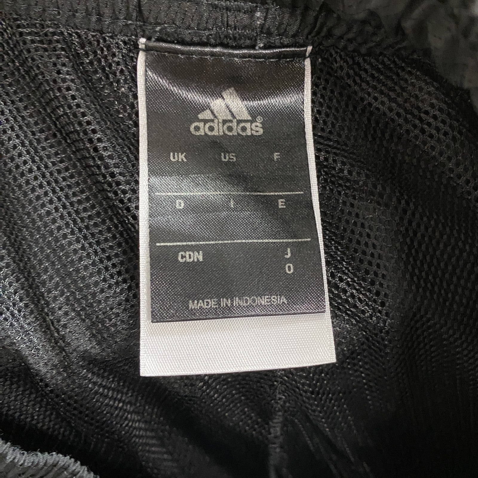 adidas　アディダス　トラックパンツ/ジャージ　黒　ブラック　Oサイズ　古着