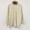 TOMMY HILFIGER　トミーヒルフィガー　長袖ポロシャツ/ラガーシャツ　コーデュロイカラー　ベージュ　Mサイズ