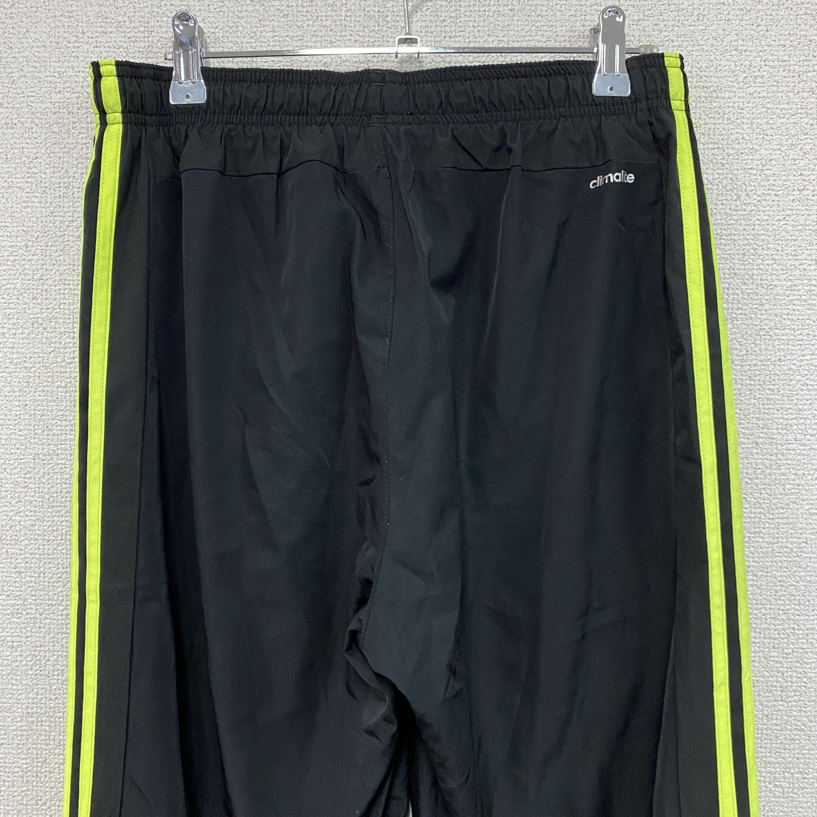 adidas　アディダス　トラックパンツ/ジャージ　黒　ブラック　Oサイズ　古着
