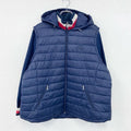 TOMMY HILFIGER　トミーヒルフィガー　フルジップ中綿ジャケット　紺　ネイビー　Lサイズ　古着