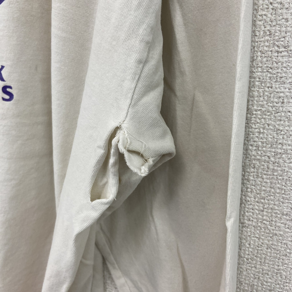 Murina　ムリナ　長袖Tシャツ/ロンT　シングルステッチ　白　ホワイト　XLサイズ カットソー メンズ コットン 古着