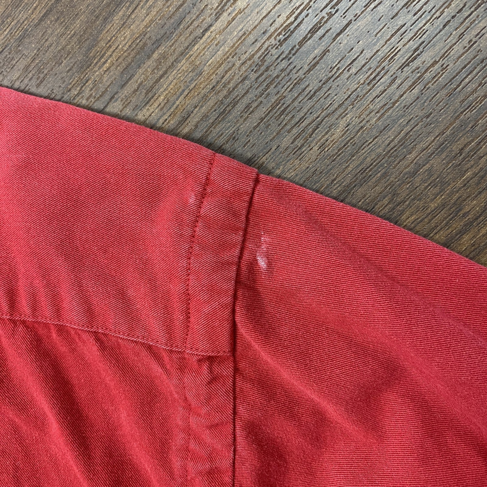 Ralph Lauren　ラルフローレン　CLASSIC FIT　長袖ボタンダウンシャツ　赤　レッド　XLサイズ　古着