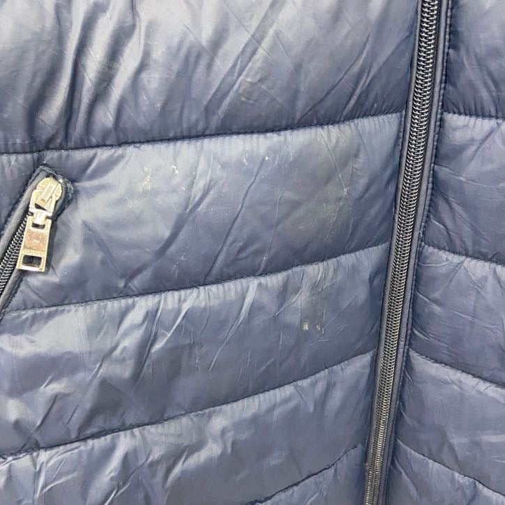 TOMMY HILFIGER　トミーヒルフィガー　フルジップ中綿ジャケット　紺　ネイビー　Lサイズ　古着