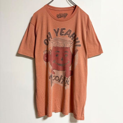 古着 used　OLDNAVY　オールドネイビー　半袖ビッグプリントTシャツ　キャラクター　オレンジ　春夏服　Lサイズ