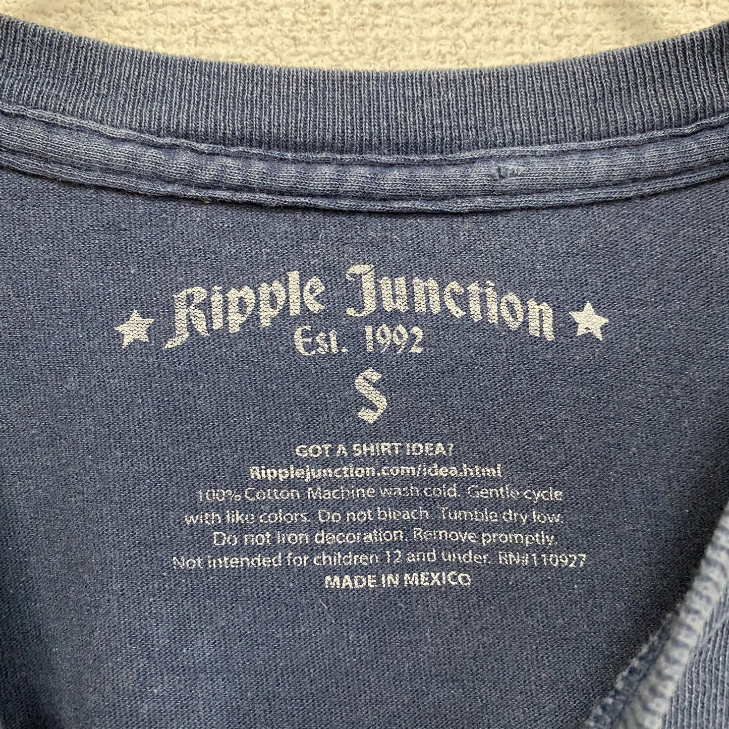 Ripple Junction　リップルジャンクション　半袖プリントTシャツ　ムービーT　紺　ネイビー　Sサイズ