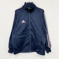 00s　adidas　アディダス　CLIMALITE　トラックジャケット/ジャージ　パフォーマンスロゴ　ラグランスリーブ　ネイビー　紺　Mサイズ　古着