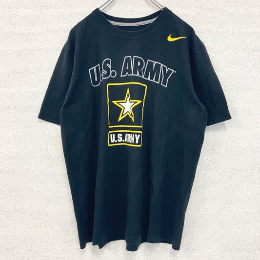 古着 used　NIKE　ナイキ　半袖プリントTシャツ　U.S. ARMY　アメリカ陸軍　ミリタリー　黒　ブラック　Lサイズ