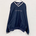 90s　Reebok　リーボック　プルオーバージャケット　ヴィンテージ　紺　ネイビー　Lサイズ　古着