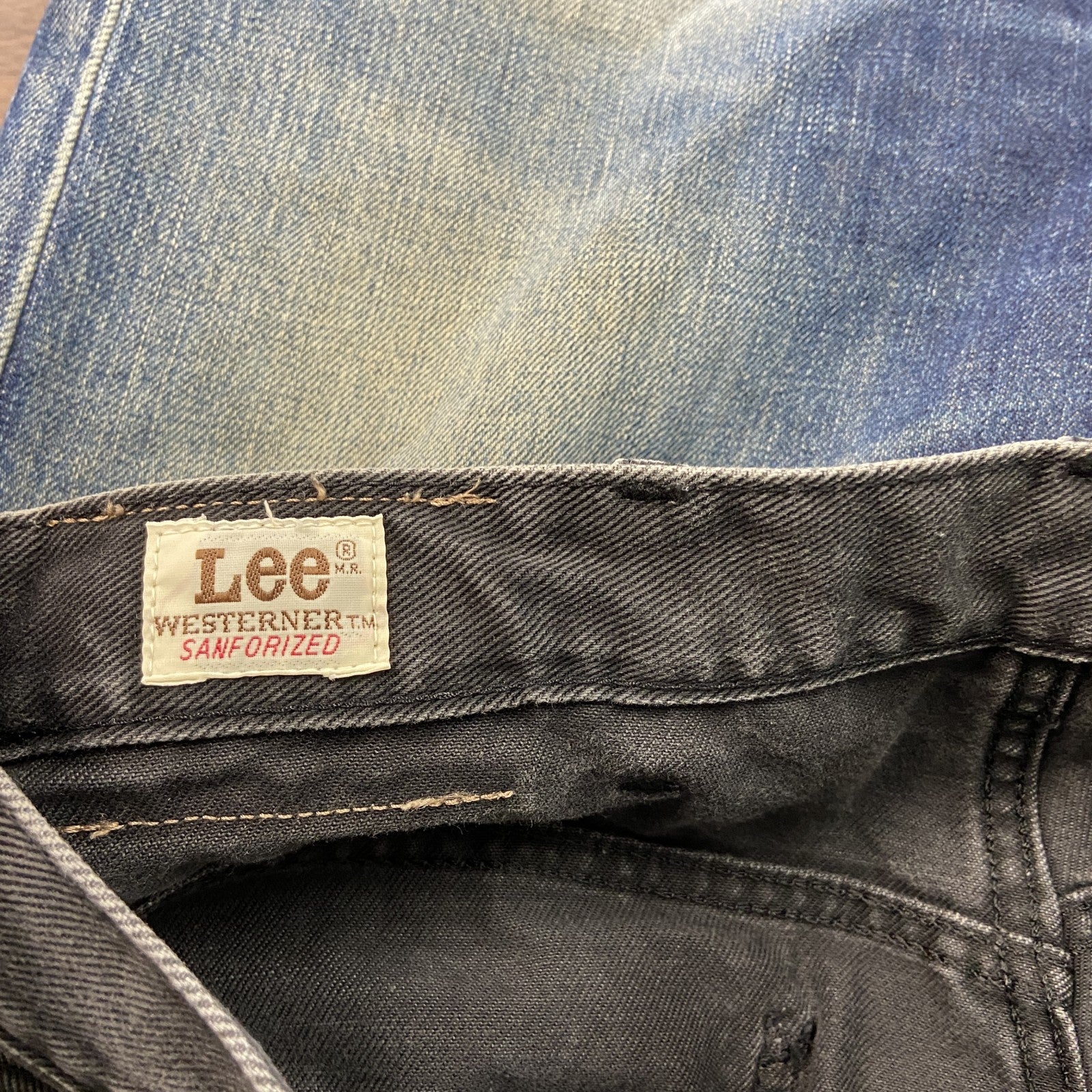 Lee　リー　ブラックデニムパンツ/ジーンズ　ジップフライ　黒　ブラック　古着
