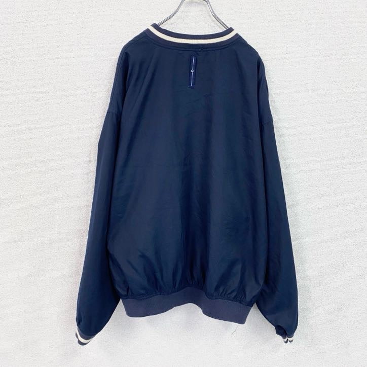90s　Reebok　リーボック　プルオーバージャケット　ヴィンテージ　紺　ネイビー　Lサイズ　古着