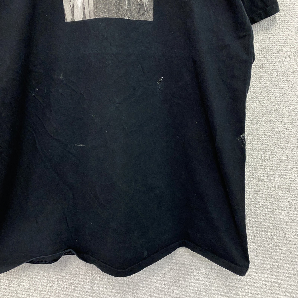 半袖フォトプリントTシャツ　両面プリント　黒　ブラック　XLサイズ　古着