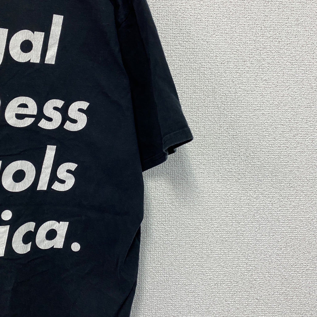 半袖フォトプリントTシャツ　両面プリント　黒　ブラック　XLサイズ　古着