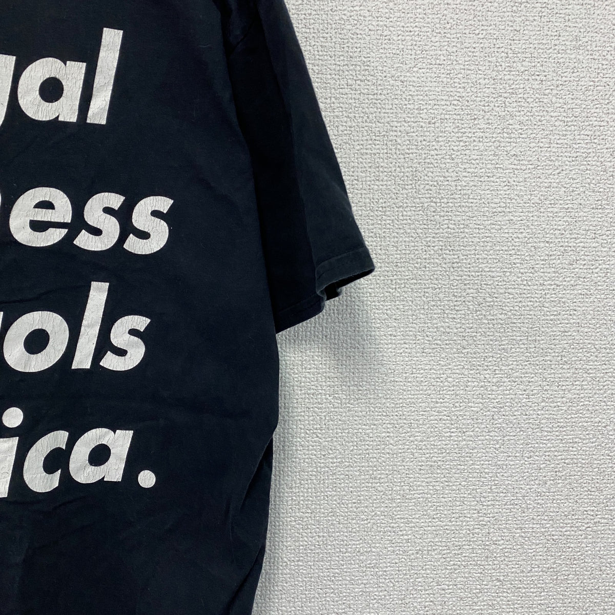 半袖フォトプリントTシャツ　両面プリント　黒　ブラック　XLサイズ　古着