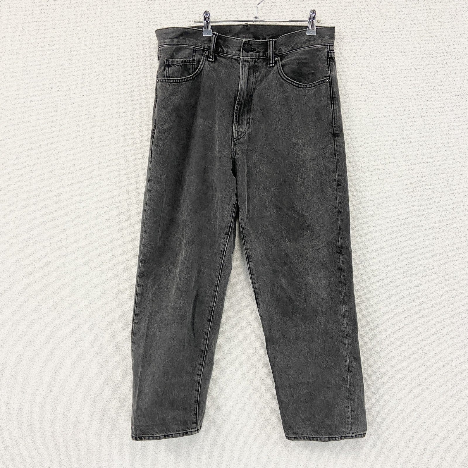 GAP　ギャップ　ブラックデニムパンツ/ジーンズ　ジップフライ　黒　ブラック　W31サイズ　古着