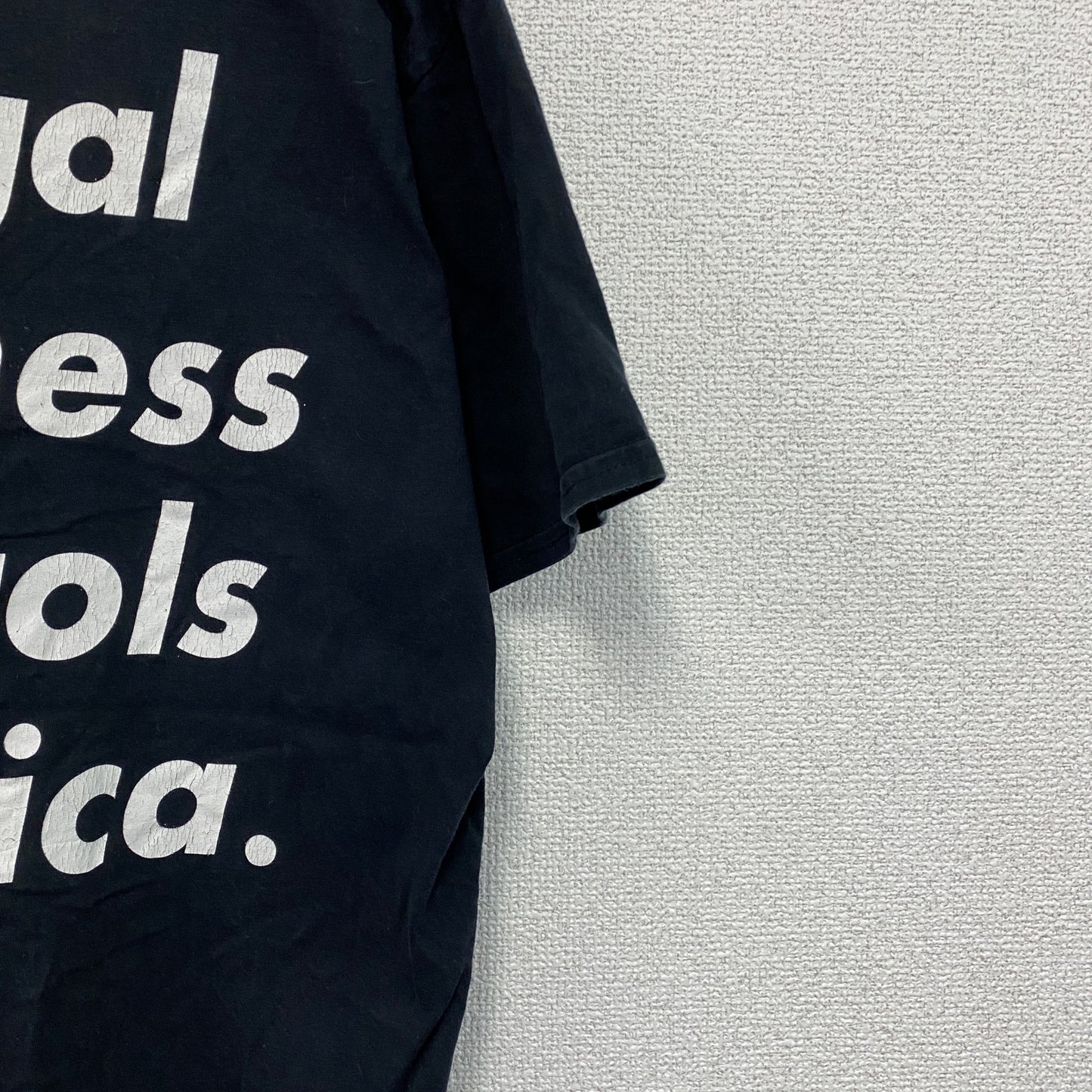 半袖フォトプリントTシャツ　両面プリント　黒　ブラック　XLサイズ