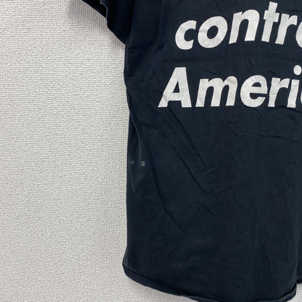 半袖フォトプリントTシャツ　両面プリント　黒　ブラック　XLサイズ　古着