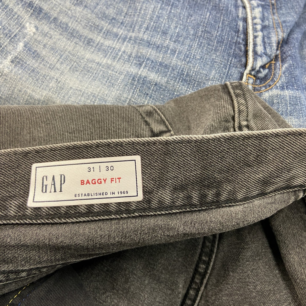 GAP　ギャップ　ブラックデニムパンツ/ジーンズ　ジップフライ　黒　ブラック　W31サイズ　古着