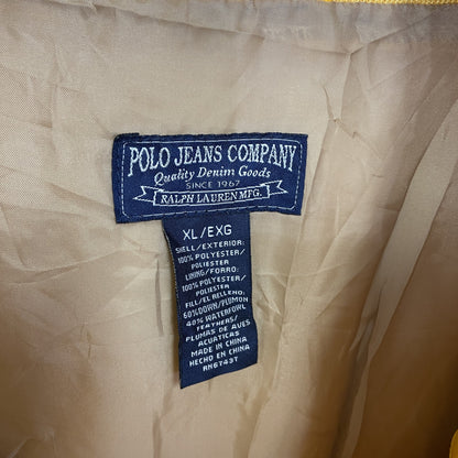 Polo by Ralph Lauren　ポロバイラルフローレン　フルジップダウンジャケット　イエロー　XLサイズ
