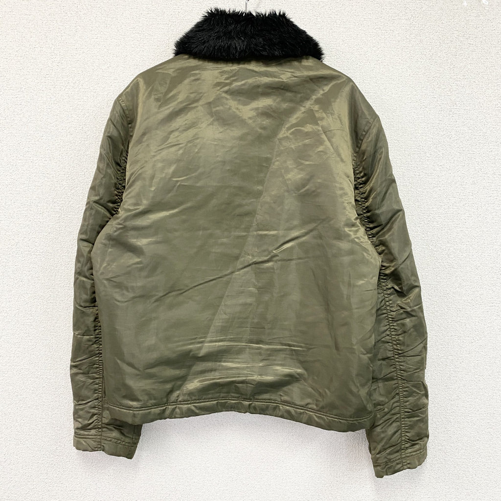 TORAICHI　寅壱　3993-124　防寒ライダースⅢジャケット　ファー付き　比翼仕立て　ジップポケット　カーキ　3Lサイズ